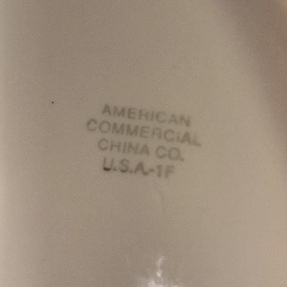 American Commercial China Co. vtg chunky